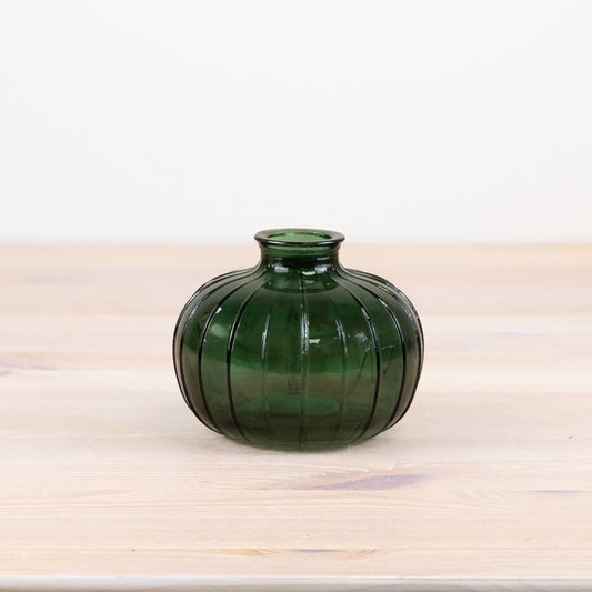 Round Green Bud Vase