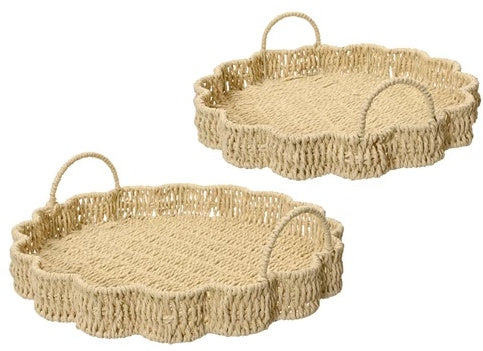 Flower Woven Tray