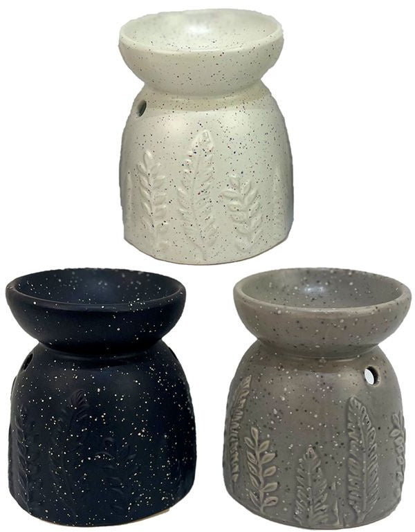 Stone Effect Embossed Fern Wax Warmer