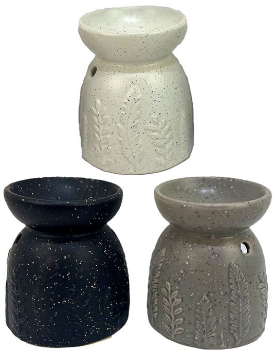 Stone Effect Embossed Fern Wax Warmer