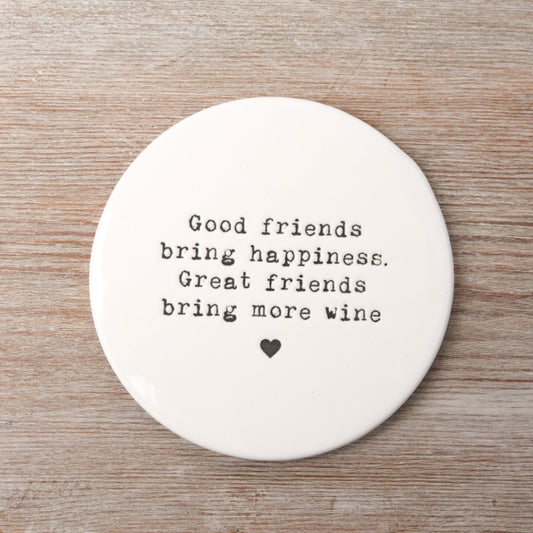 Happiness Porcelain Coaster