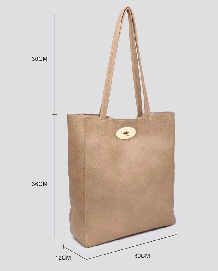 Soft Faux Leather Tote Bag
