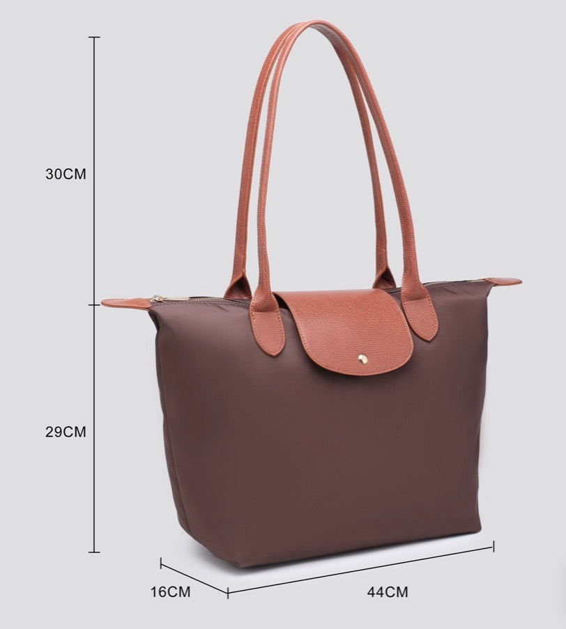 Fabric Tote Bag Brown