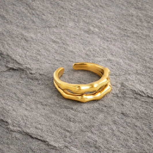 Double Band Open Ring