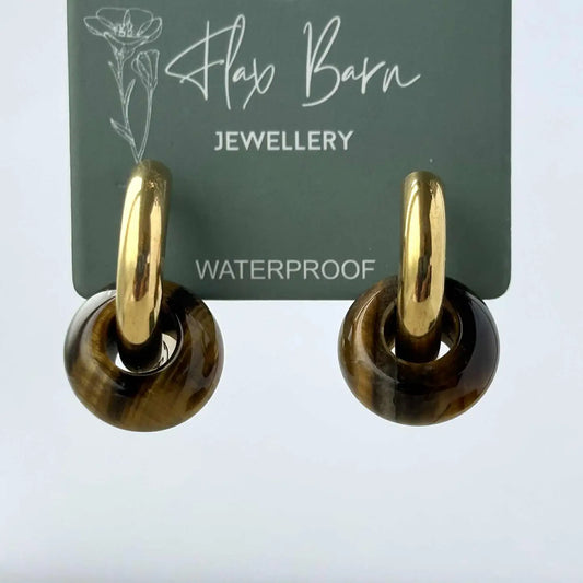 Stone Huggies Circles Brown