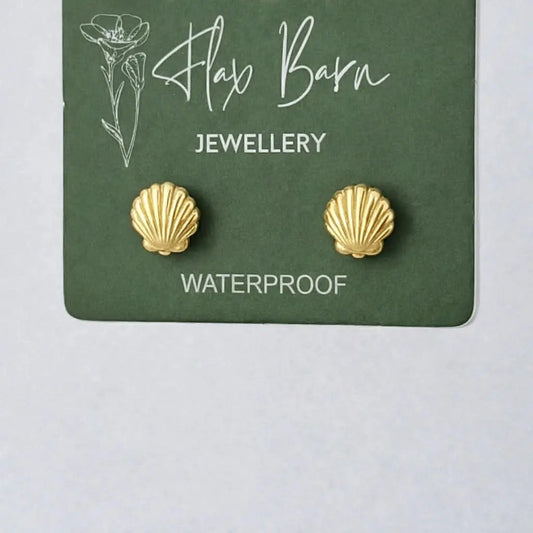 Gold Shell Studs
