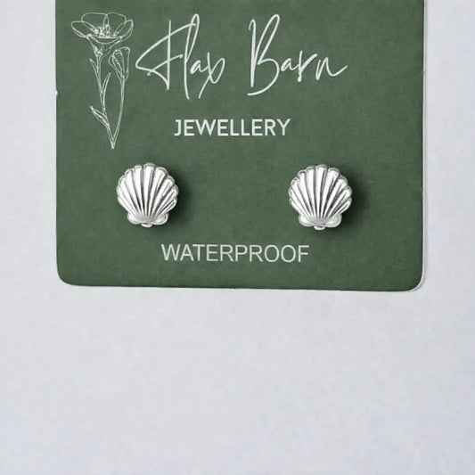 Silver Shell Studs