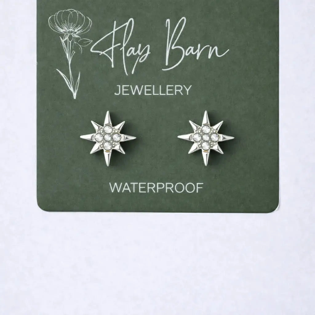 Starburst Silver Studs