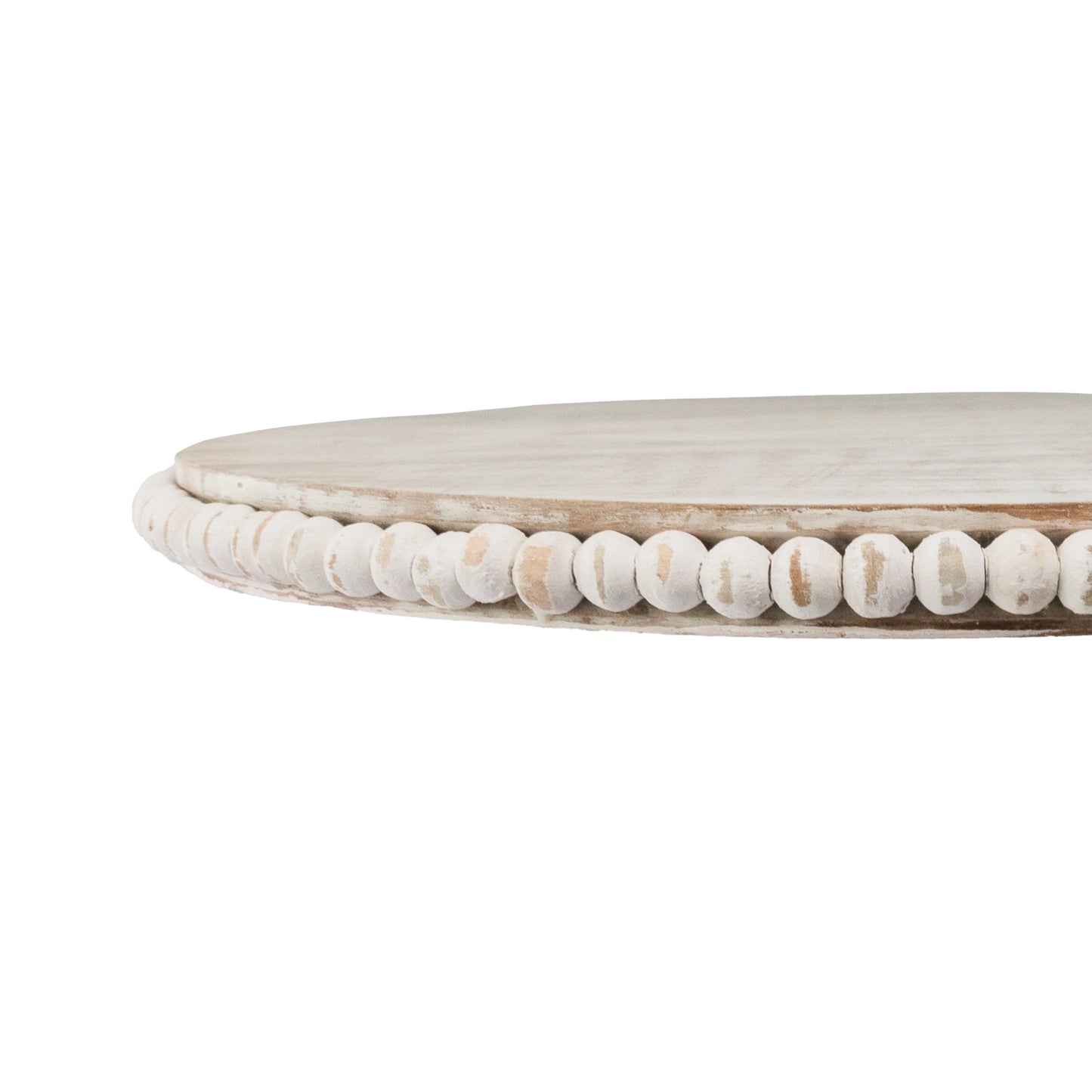 Oval Whitewashed Tray