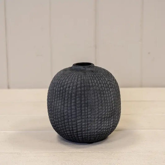 Grey Small Textured Vase