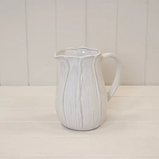 Natural Ceramic Petal Jug