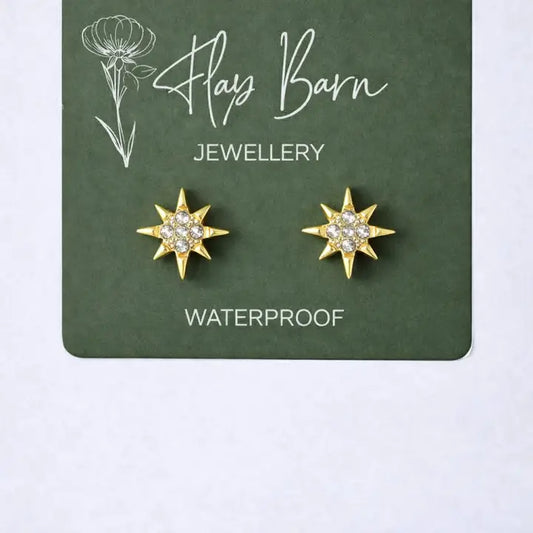Starburst Gold Studs