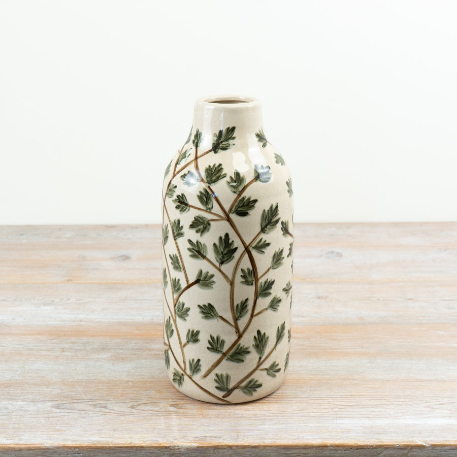 Green Foliage Vase