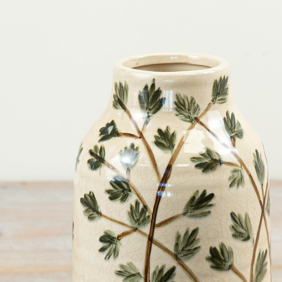 Green Foliage Vase