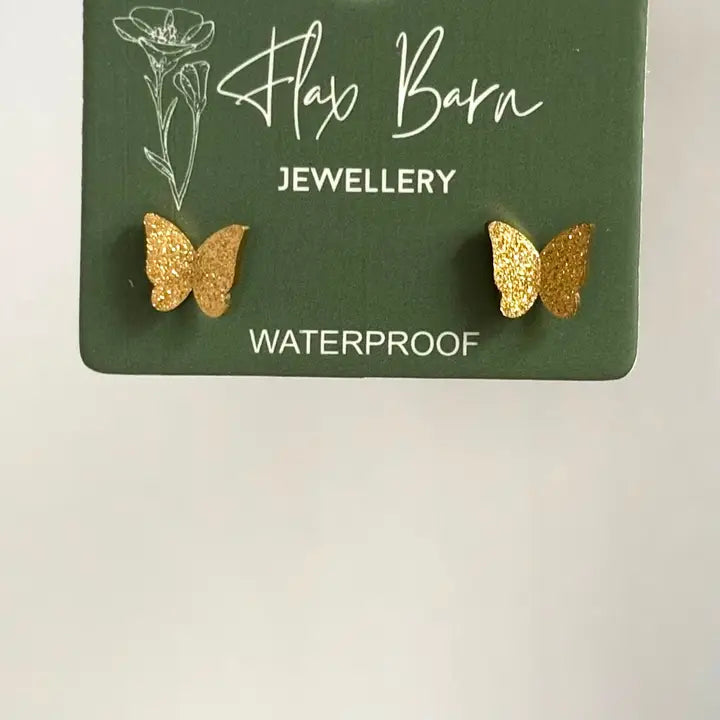 Glimmer Butterfly Studs