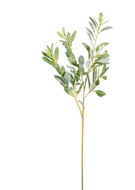 Silk Nobel Leaf Spray Natural Green