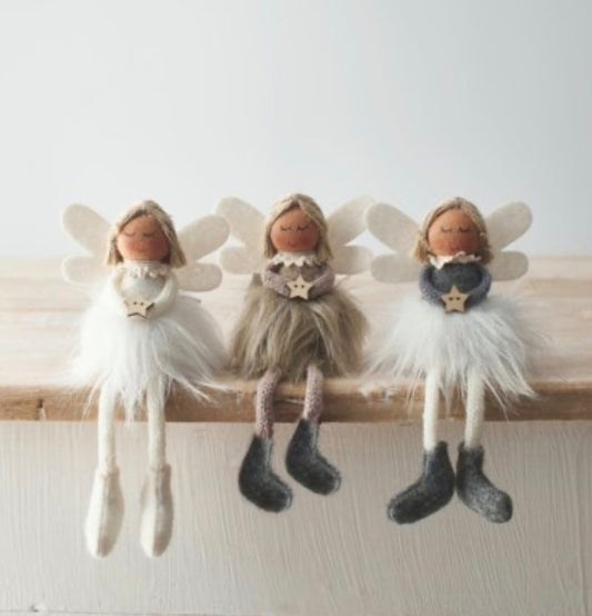 Sitting Fabric Angels