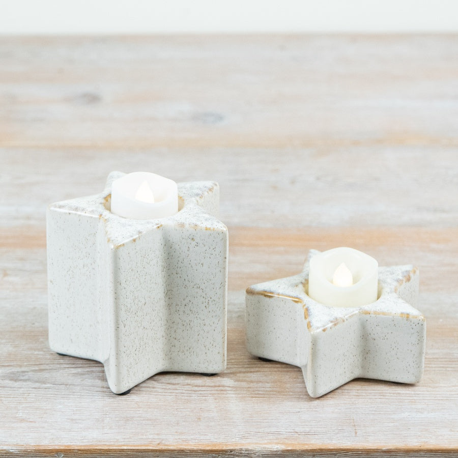 Ceramic Star Tea Light Holders