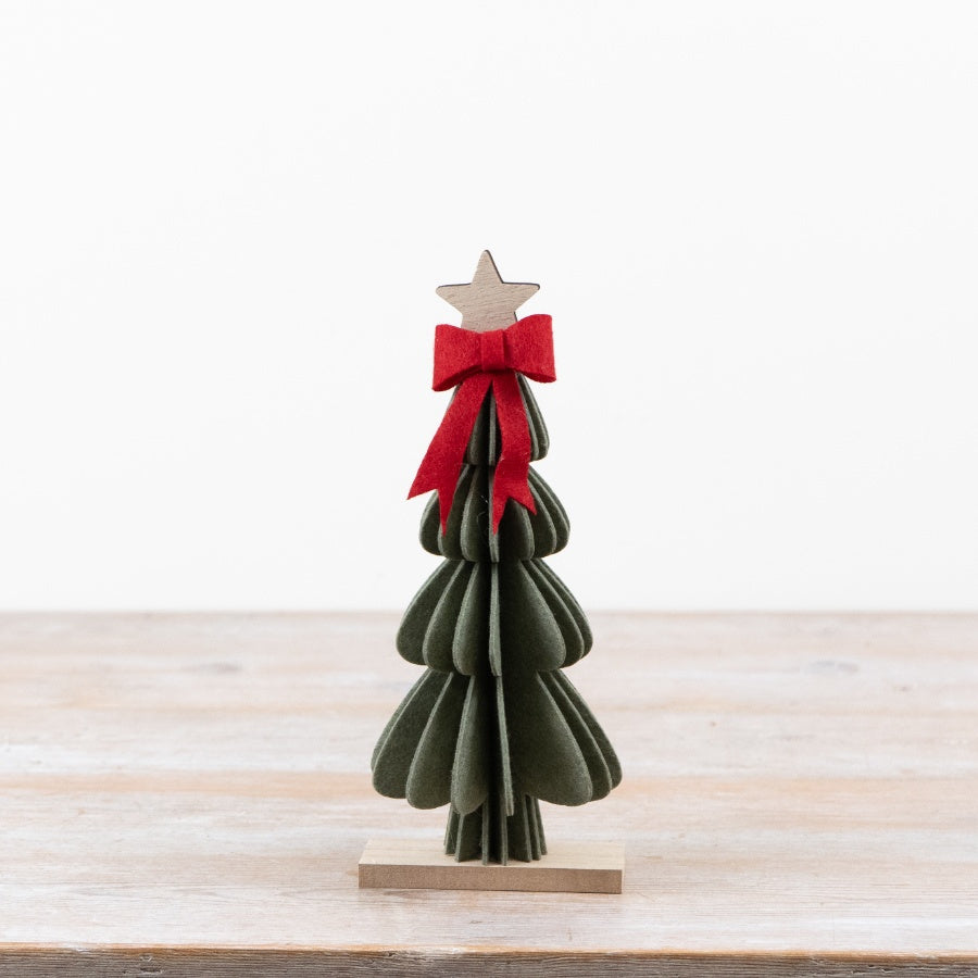 Felt Tree With Bow