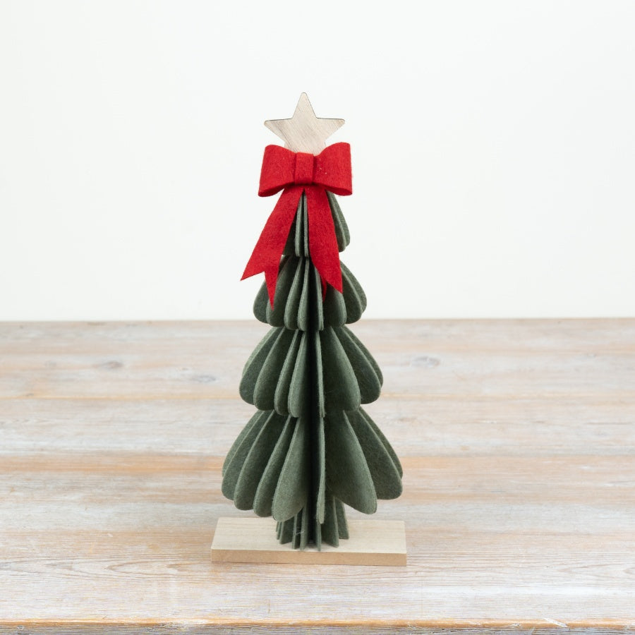 Felt Tree With Bow