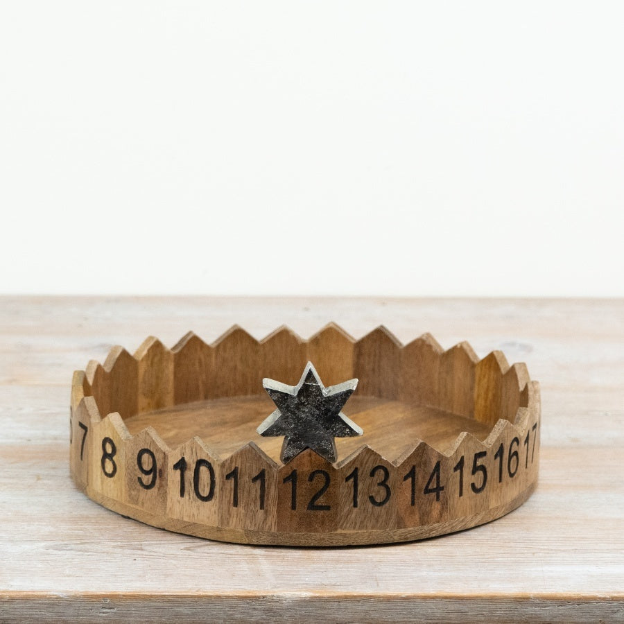 Wooden Advent Tray