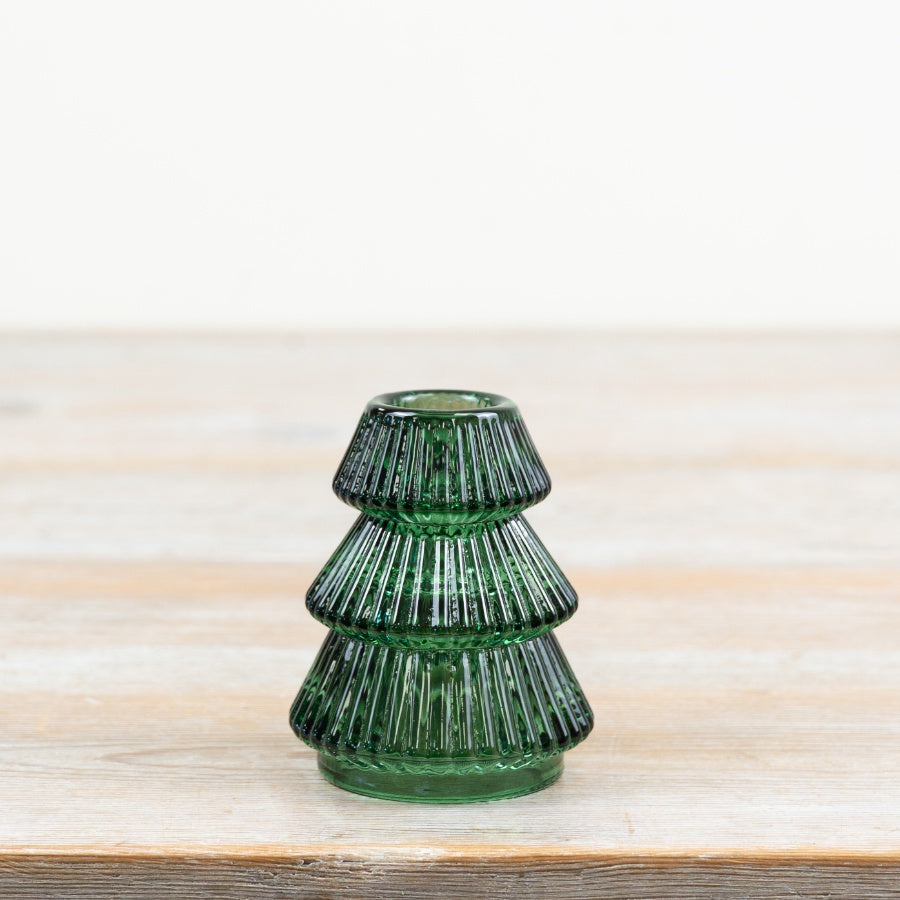 Glass Taper Candle Holder