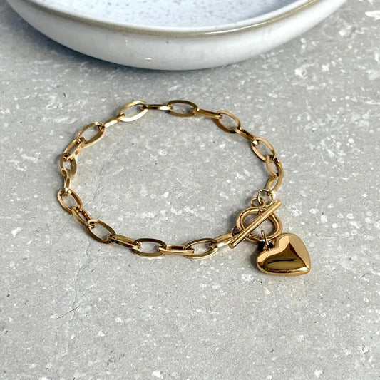 Heart Bracelet Gold
