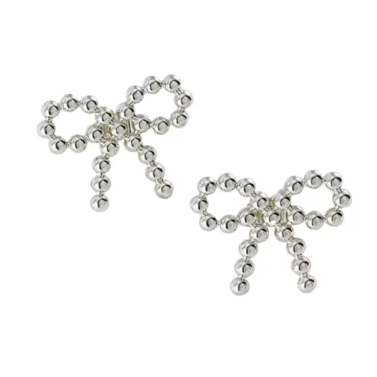 Bobble Bow Earrings