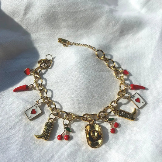 Cute But Spicy Charm Bracelet
