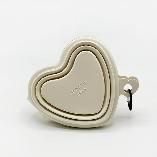 Heart Collapsible Pet Bowl