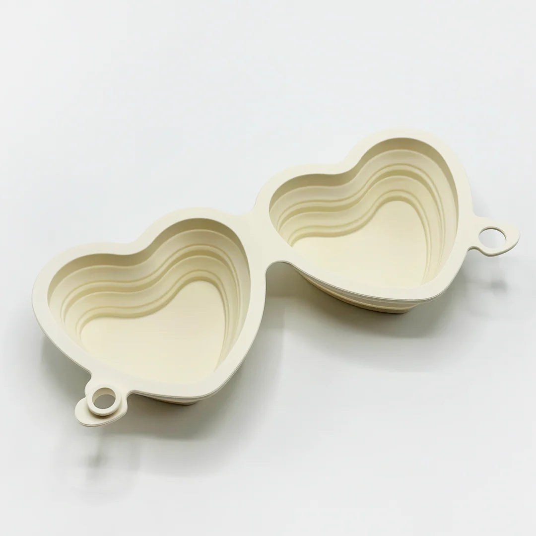 Heart Collapsible Pet Bowl